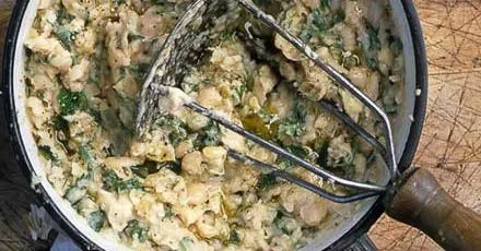 White bean, parsley & garlic mash