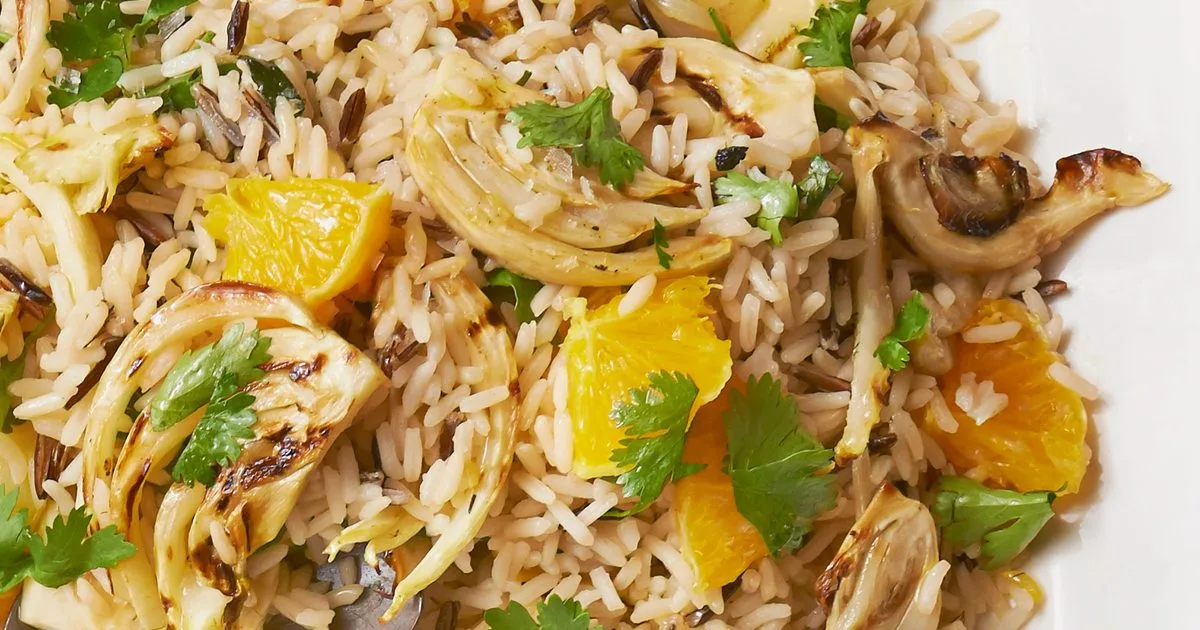 Wild rice with orange & fennel