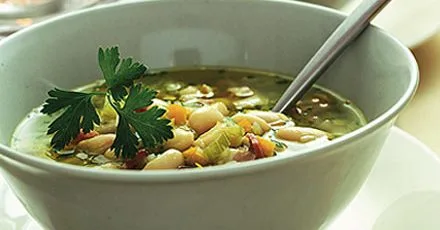 Winter cannellini bean soup
