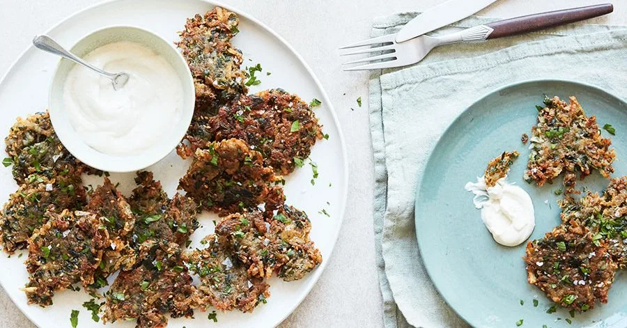 Za'atar & herb potato latkes