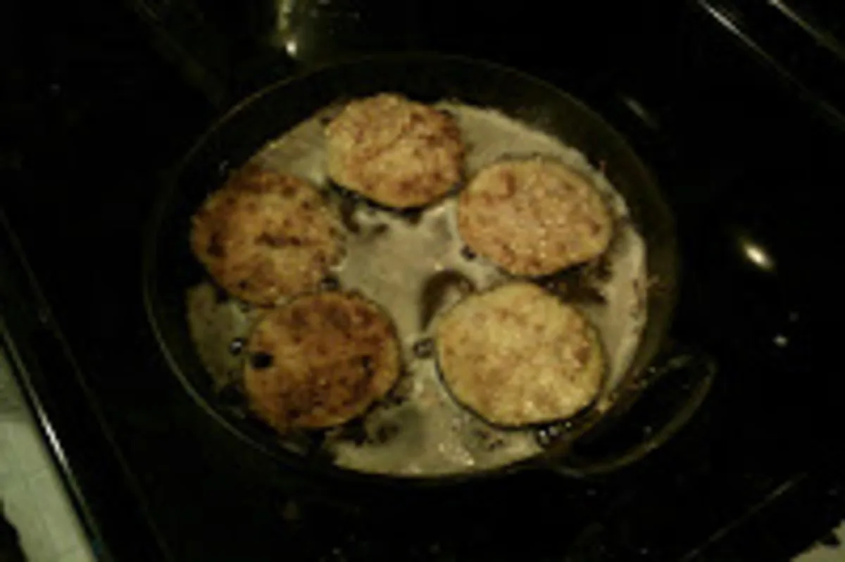 Almond Crusted Eggplant