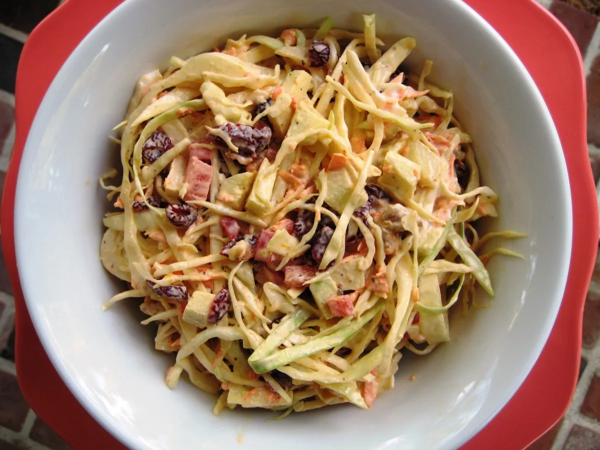 Apple and Craisin Coleslaw