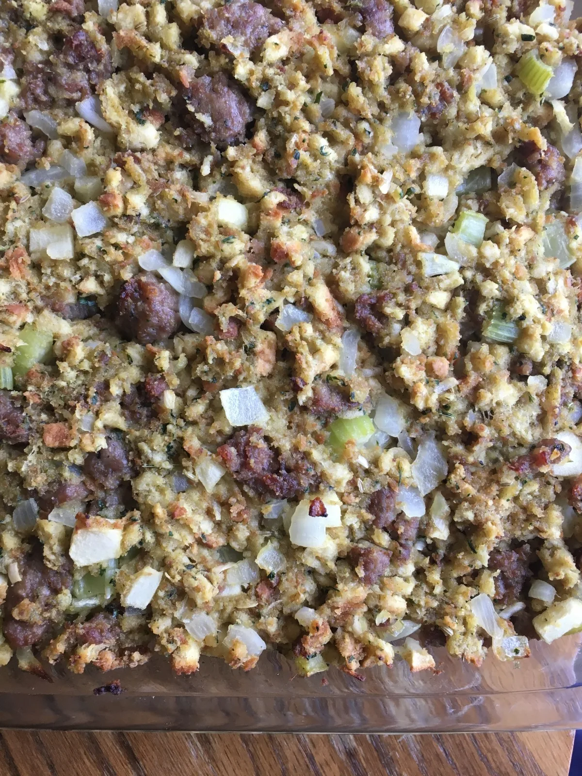 Apple and Sausage Stuffing