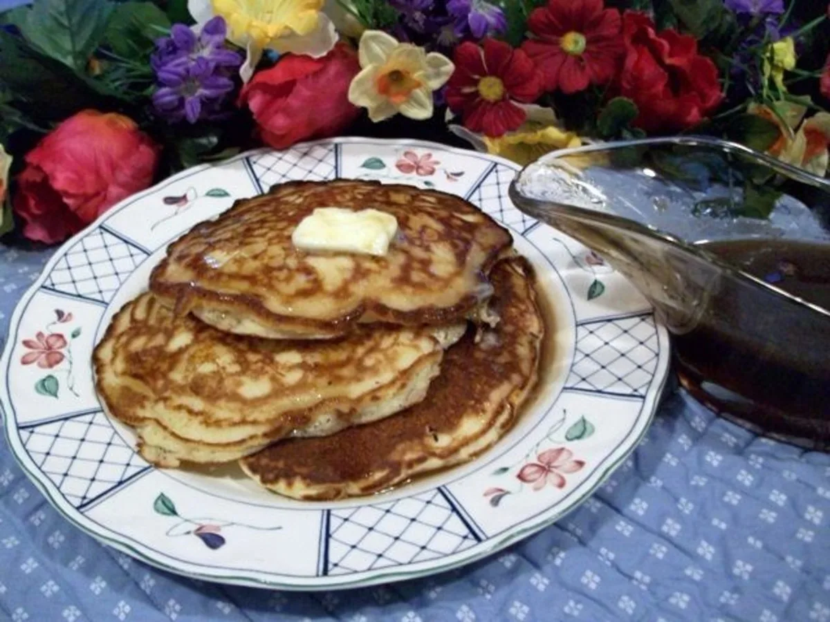 Apple Pancakes With Apple Syrup