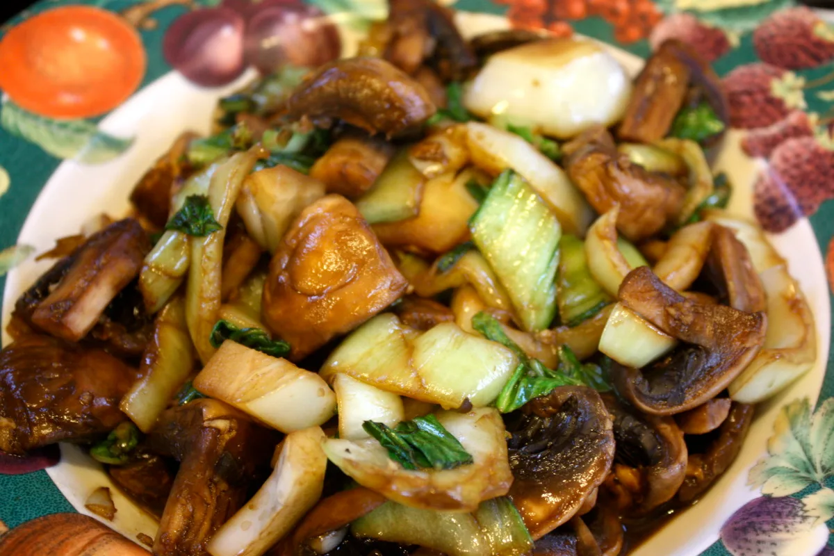 Asian Bok Choy and Mushrooms