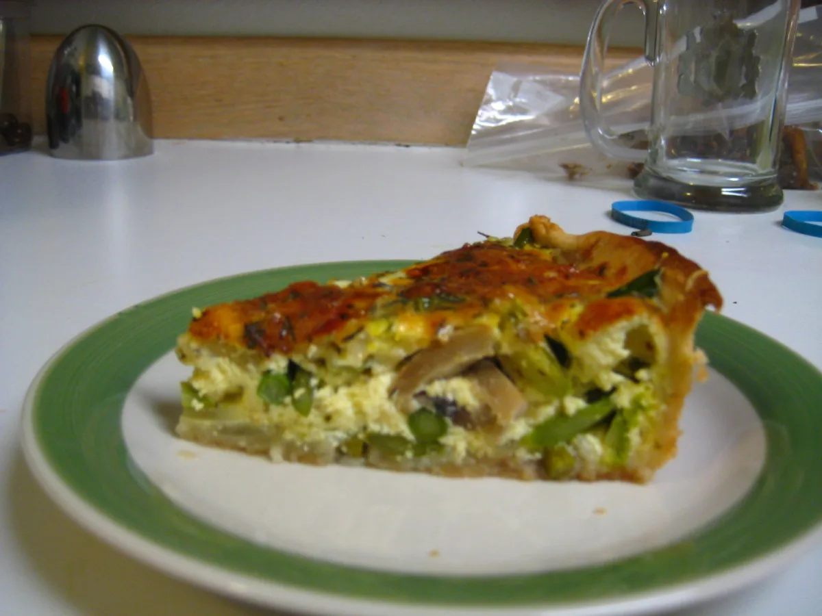 Asparagus and Mushroom Quiche