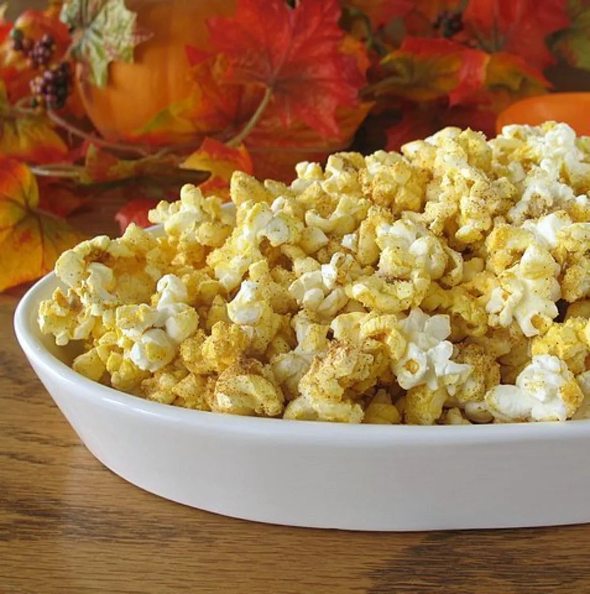 Autumn Pumpkin Popcorn