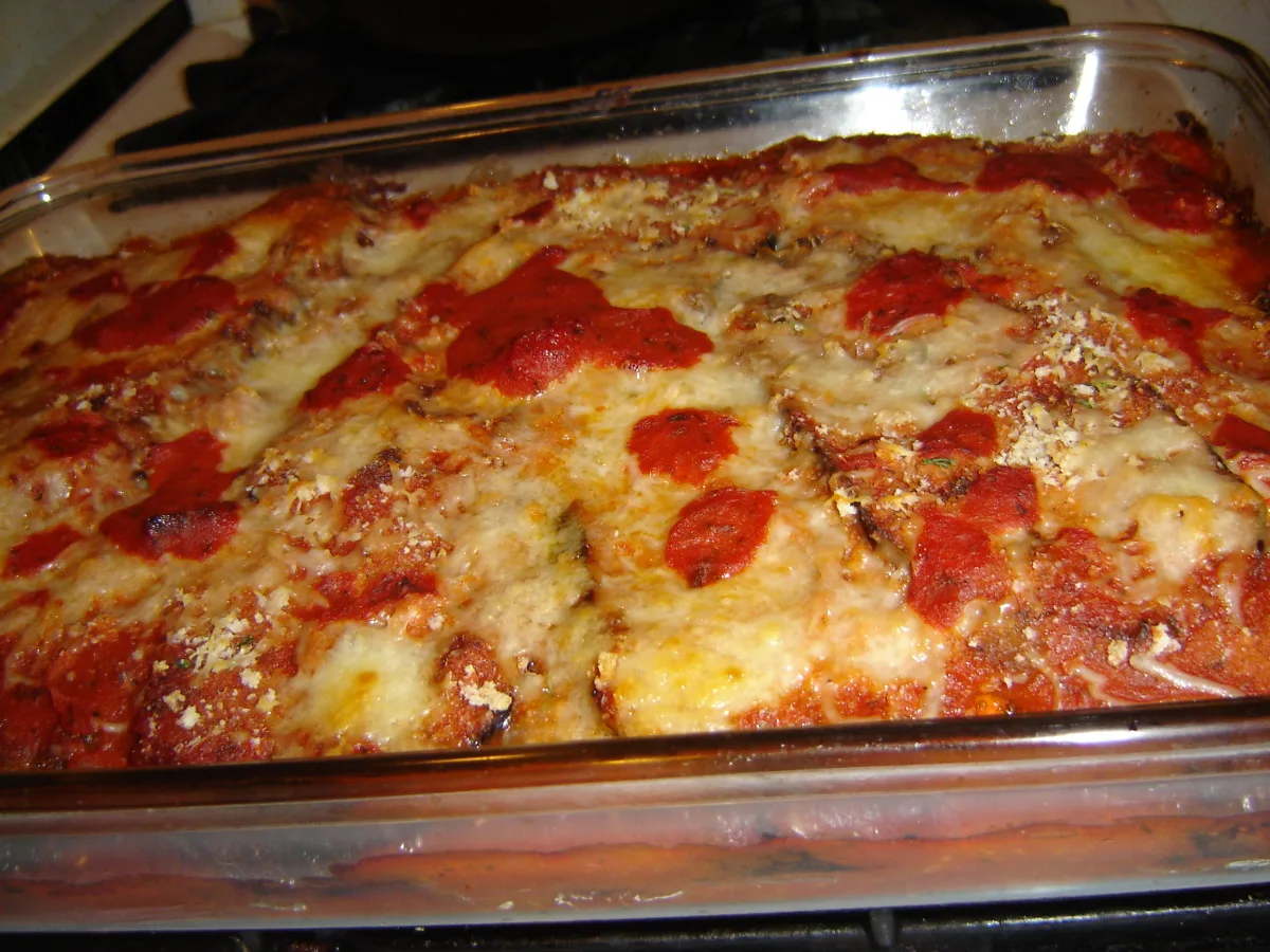 Awesome Eggplant Parmesean Casserole
