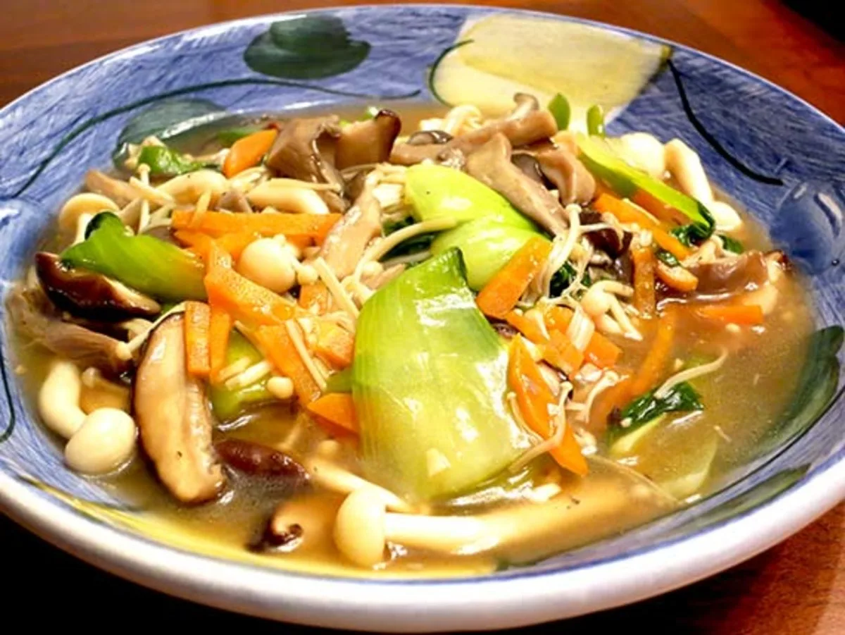 Baby Bok Choy and Mushroom Stir Fry
