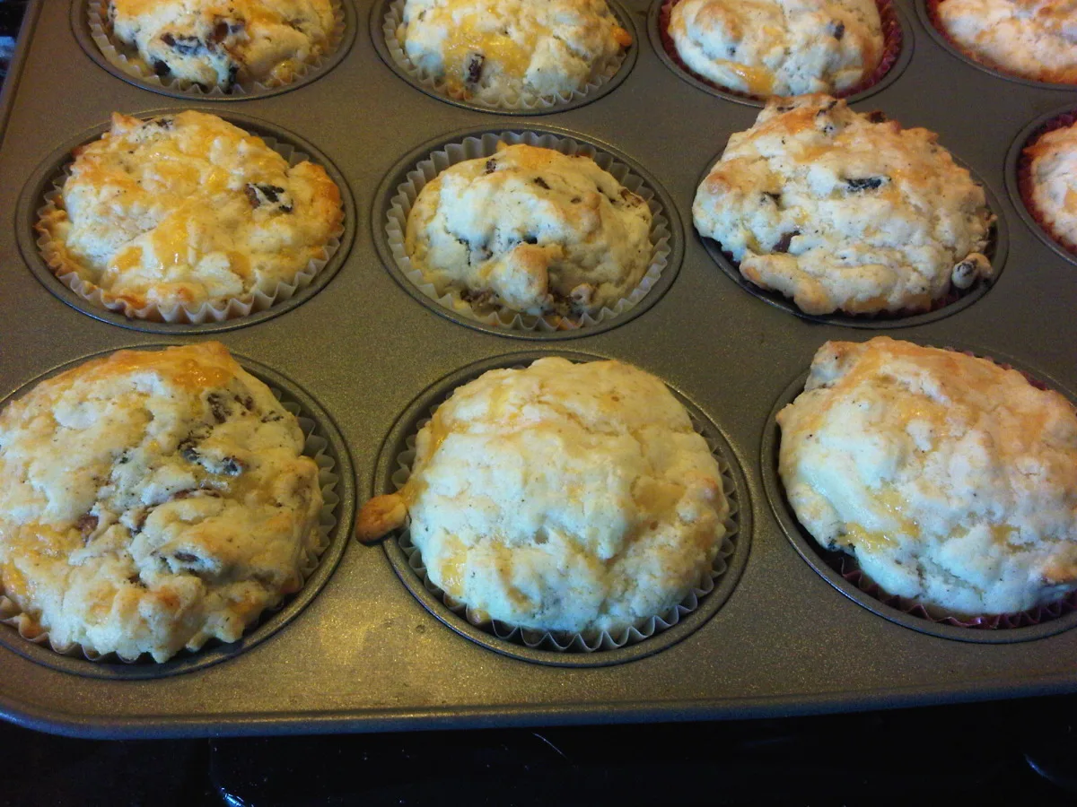 Bacon and Cheddar Muffins