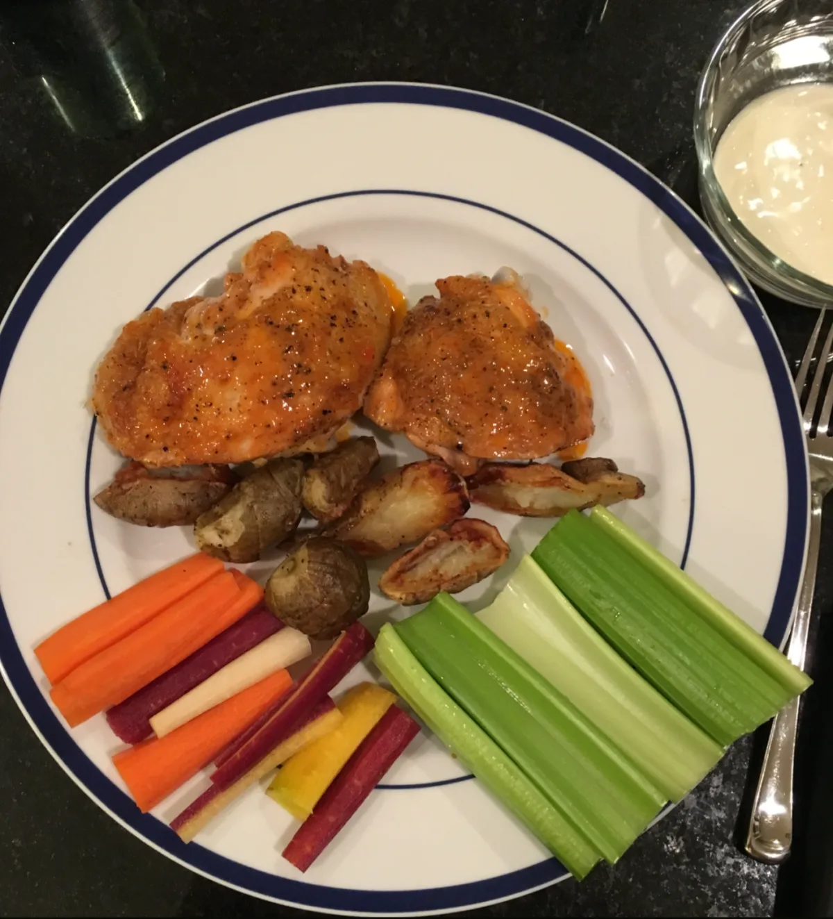 Baked Buffalo Thighs