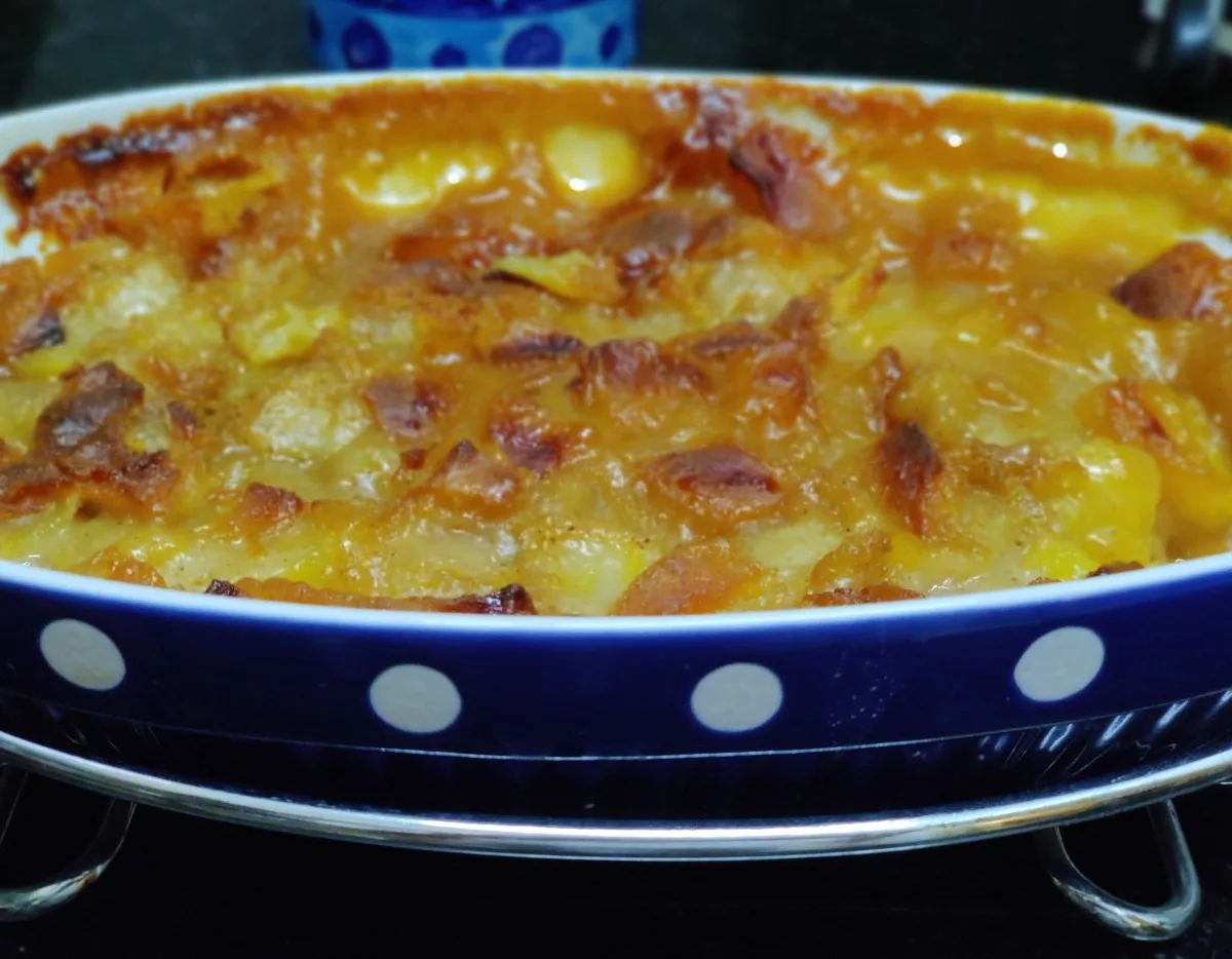 Baked Caramel Apple Pudding
