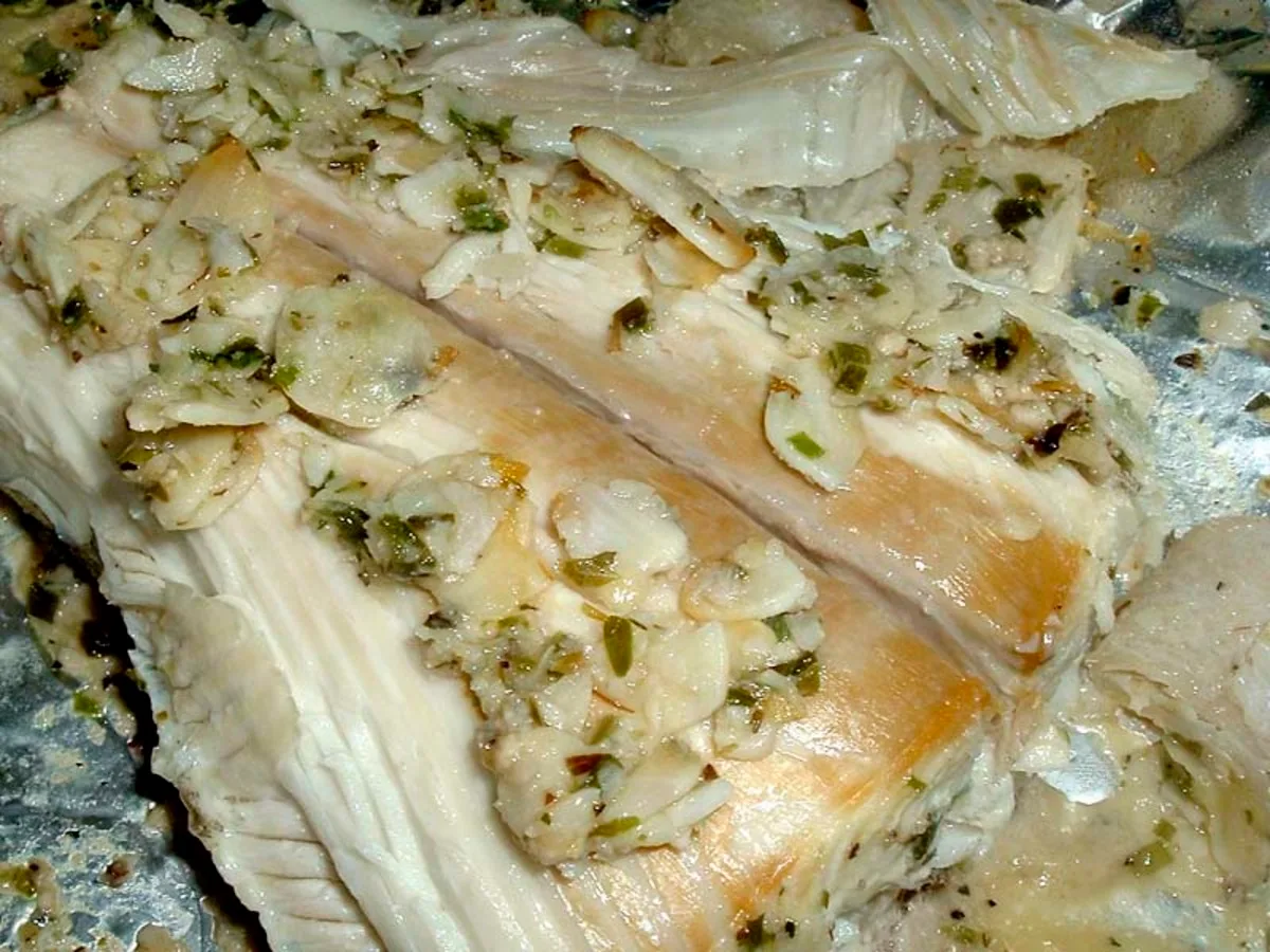 Запечений палтус з орегано