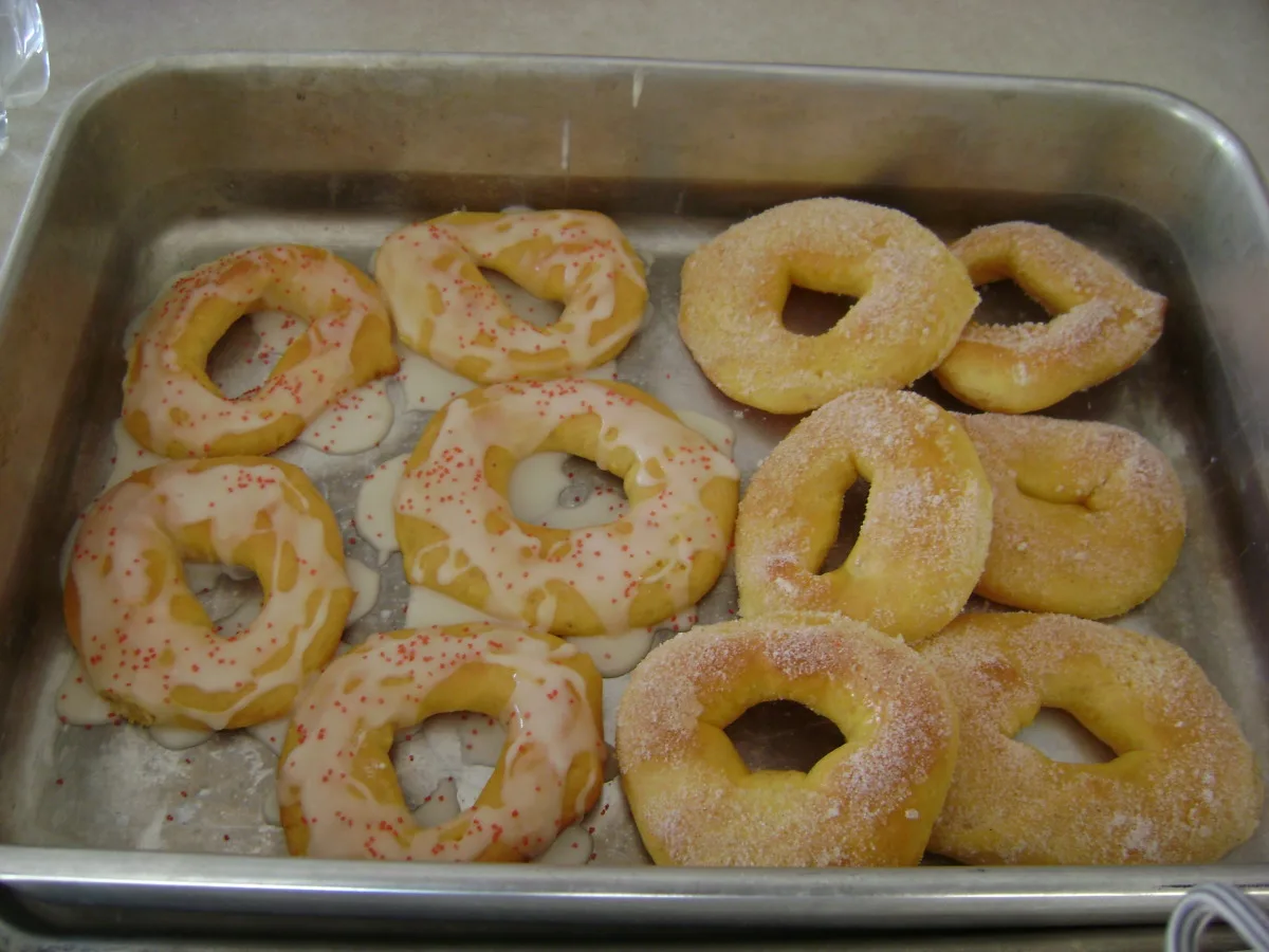 Baked Sugar Doughnuts (Bread Machine)