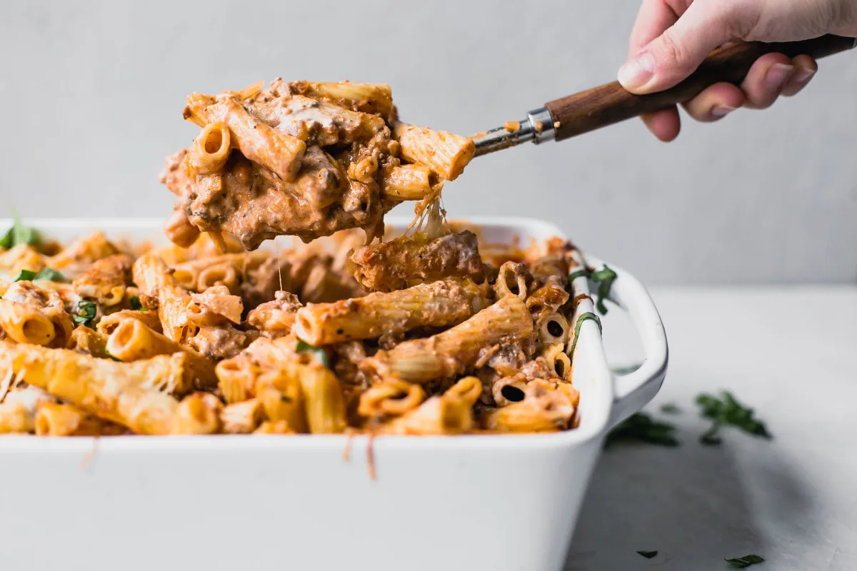 Tangy Baked Ziti