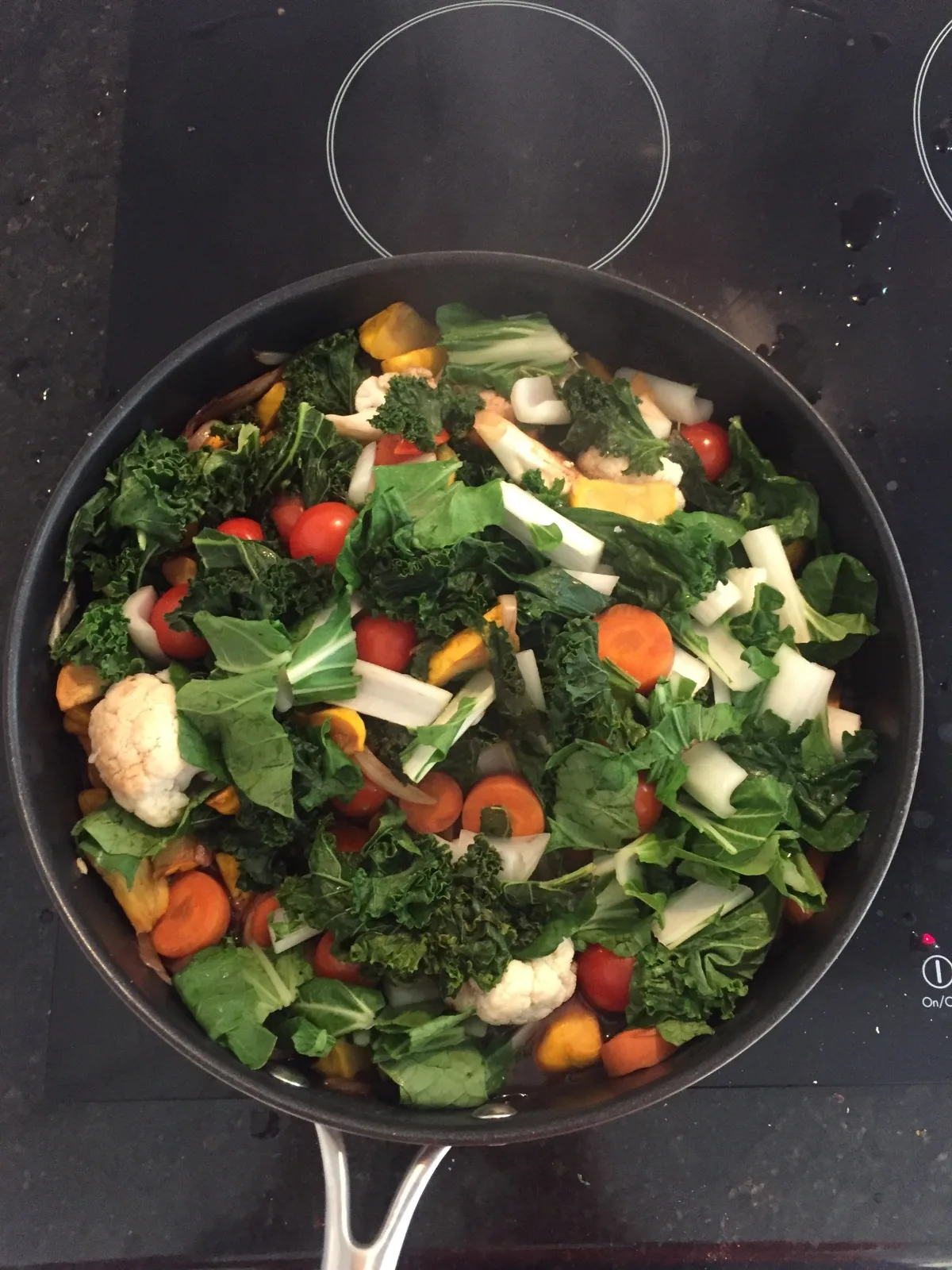 Balsalmic Kale and Squash Saute