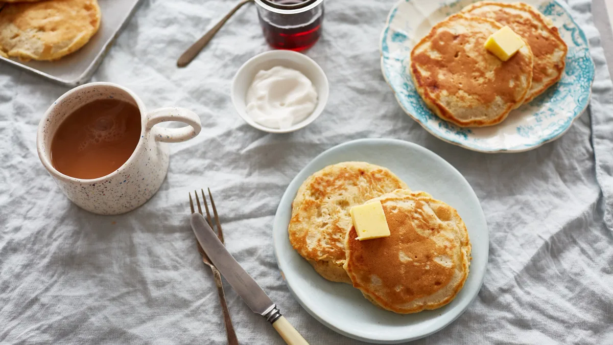 Banana Oat Pancakes