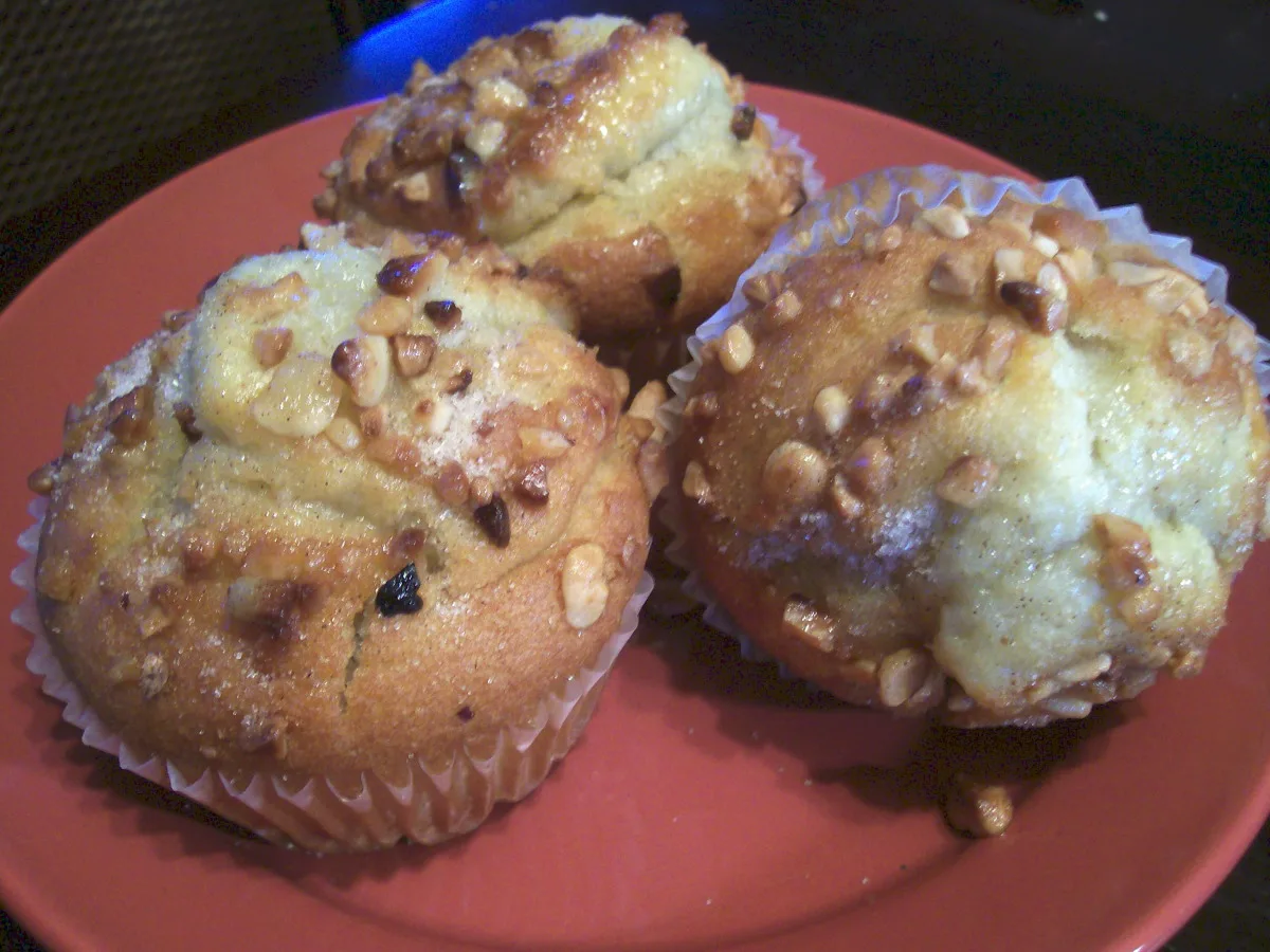 Sour Cream Banana Streusel Muffins