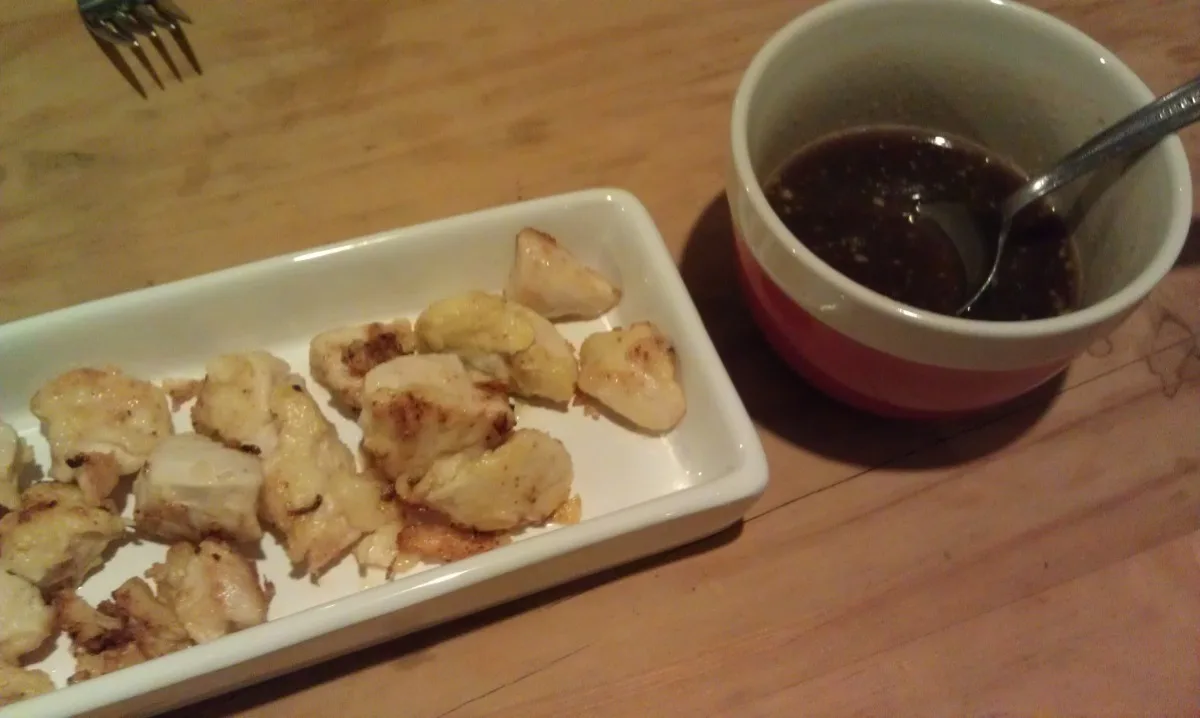 Battered Chicken Tapas With Honey and Mustard  ( Pollo Rebozado)