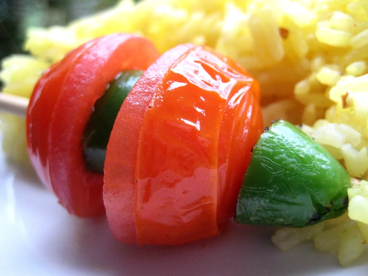 BBQ Cherry Tomato and Jalapeno Kebabs