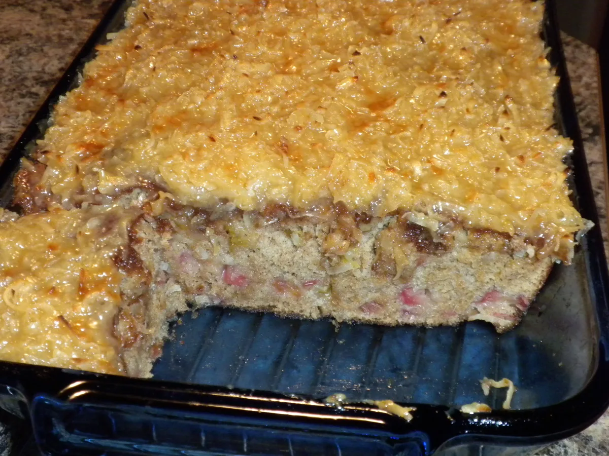Best Rhubarb Cake Ever!!  (With Coconut Topping)
