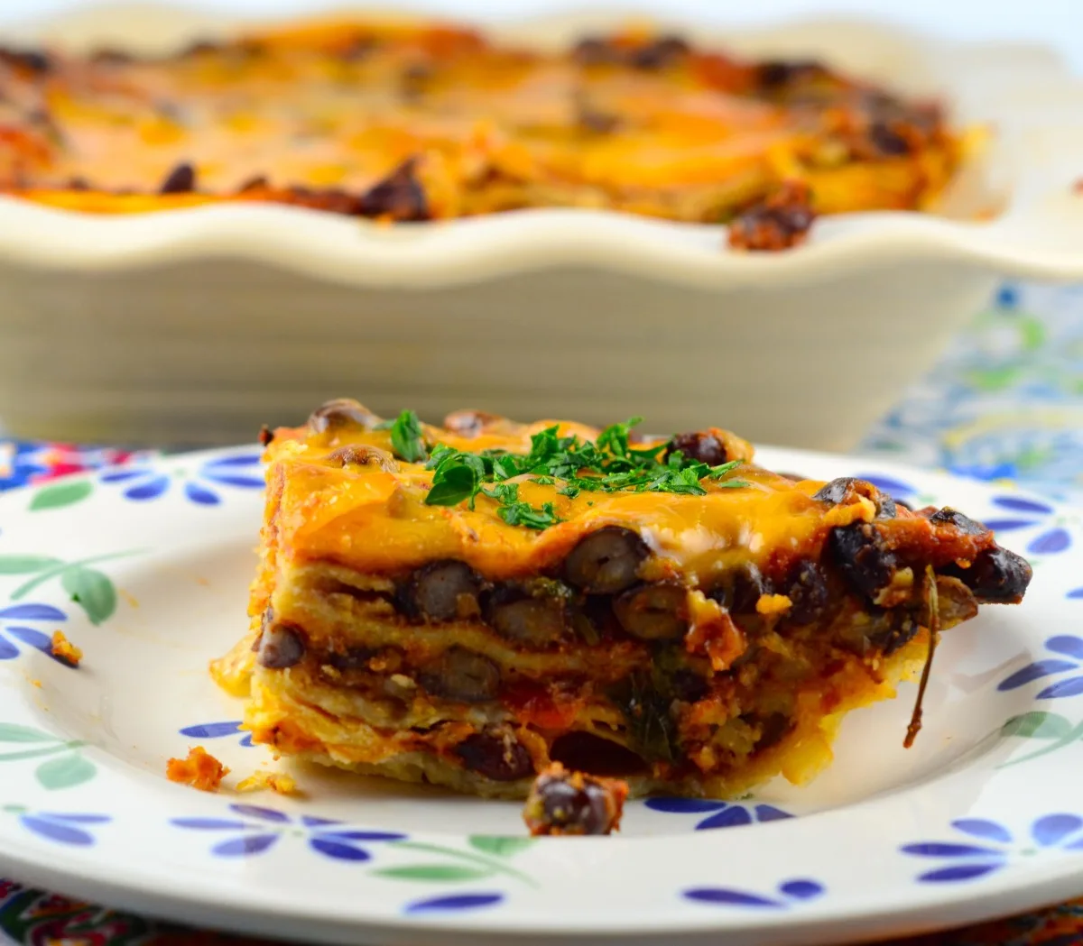 Black Bean and Tortilla Bake