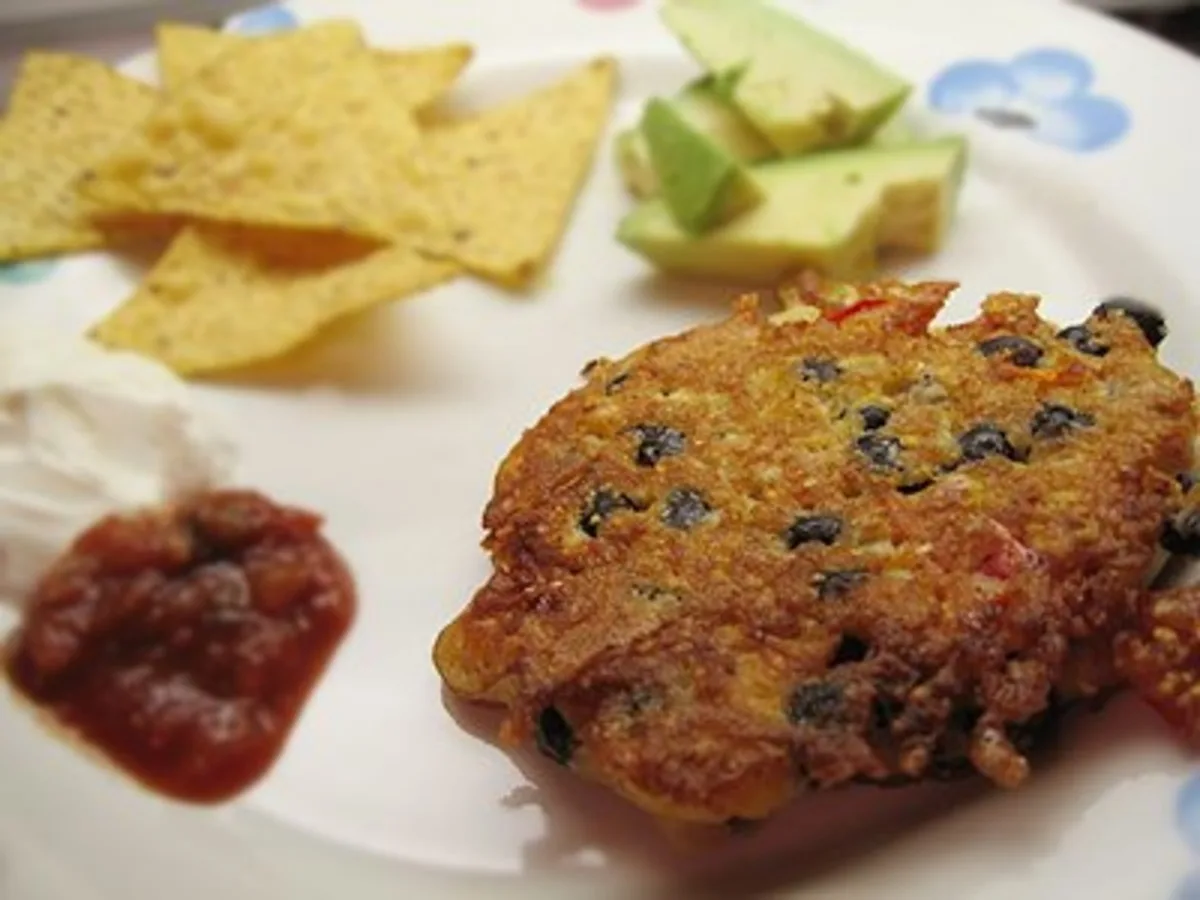 Black Bean, Corn, and Cheddar Fritters
