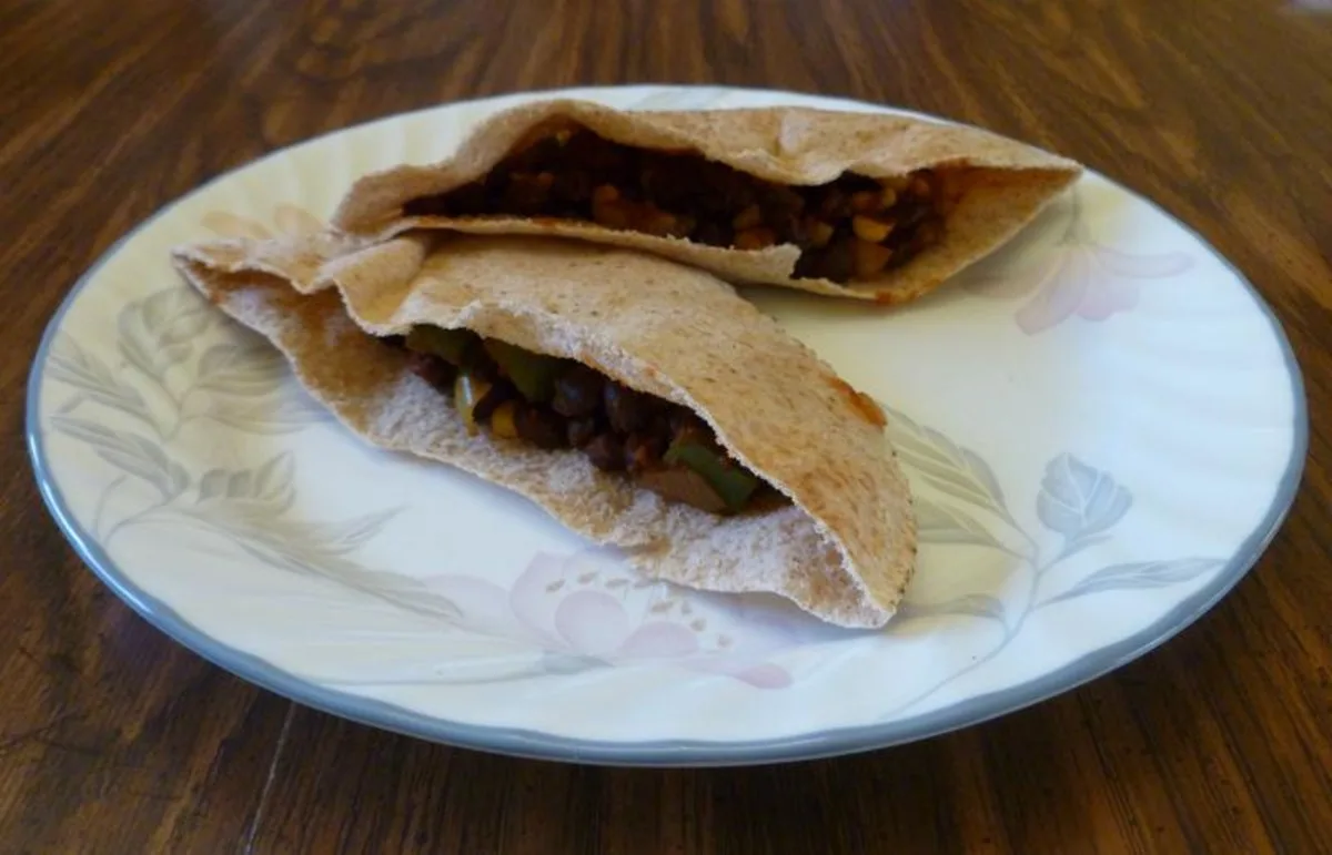 Black Bean Pitas