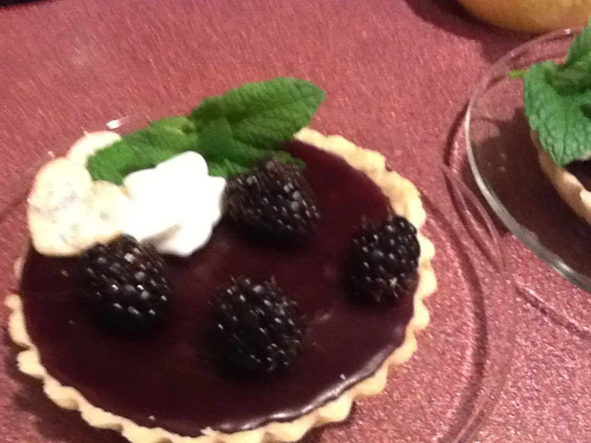 Blackberry Pudding Tarts