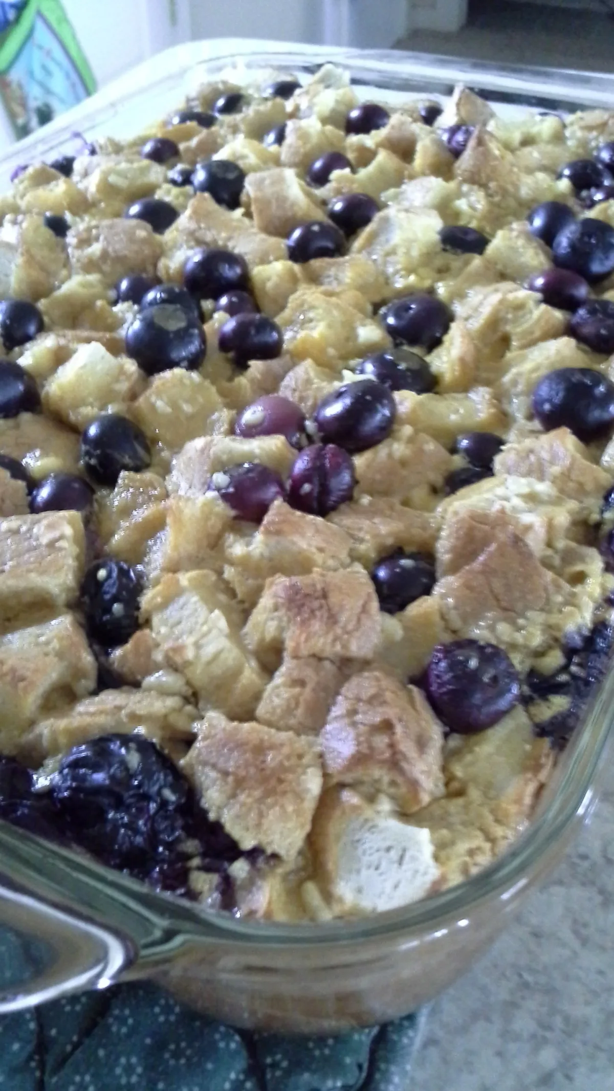 Blueberry Breakfast Bread Pudding