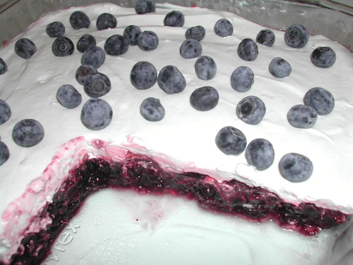 Blueberry Jello Dessert
