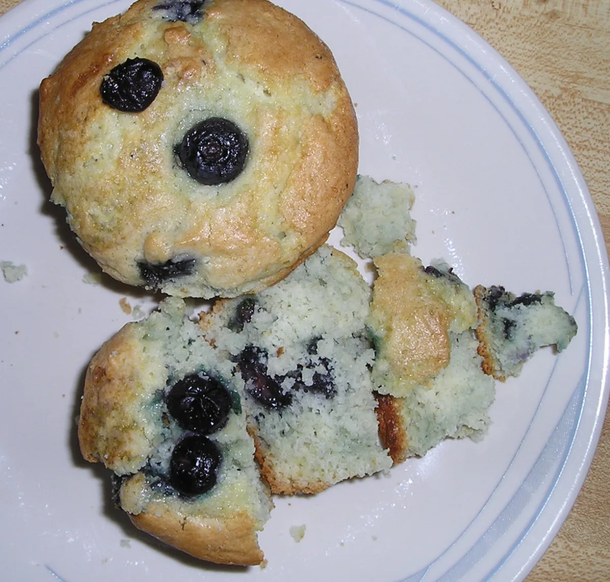 Blueberry Muffins à La Alton Brown (Good Eats on Food Net