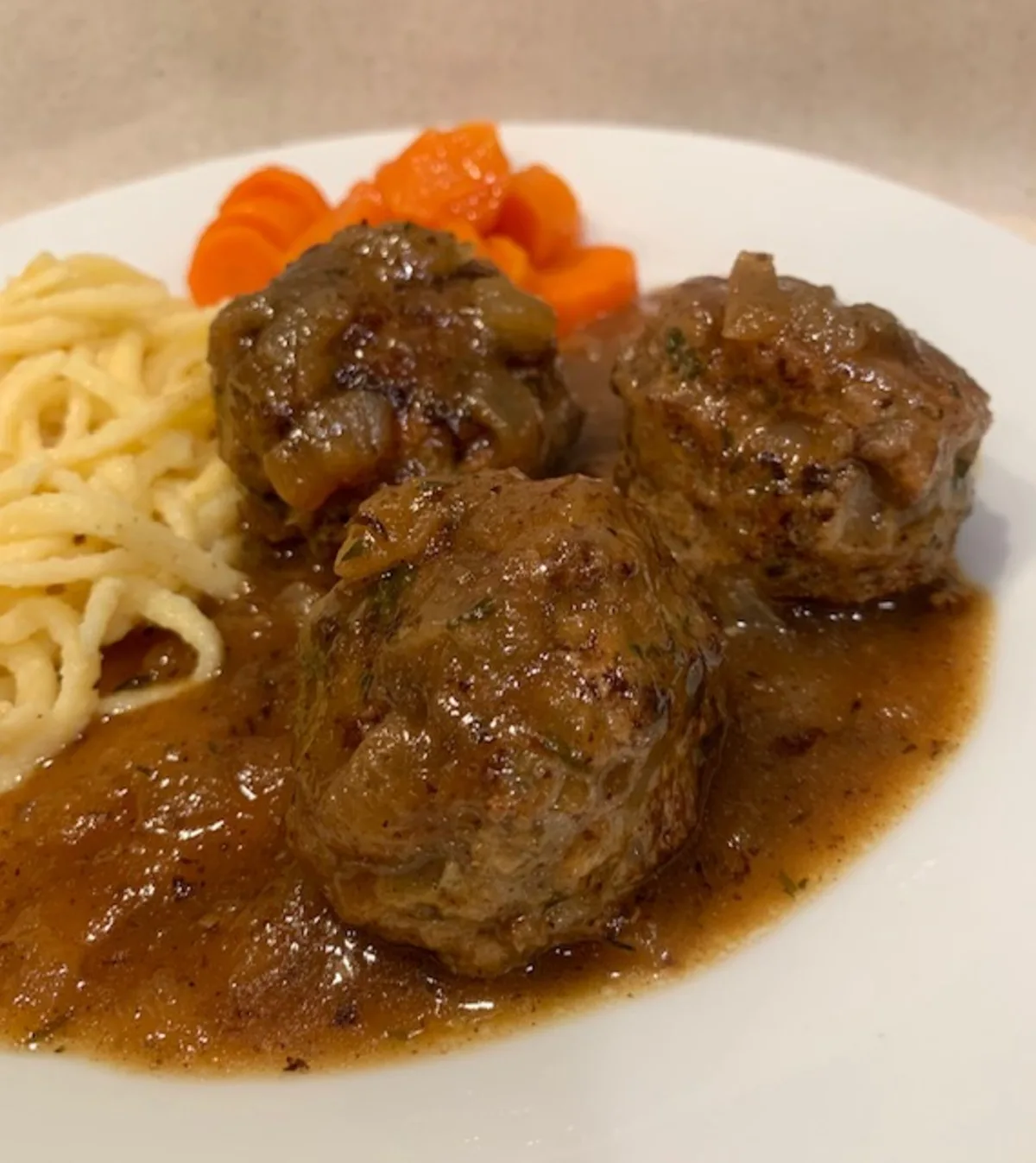 Boulets Liegeois (Belgian Meatballs)