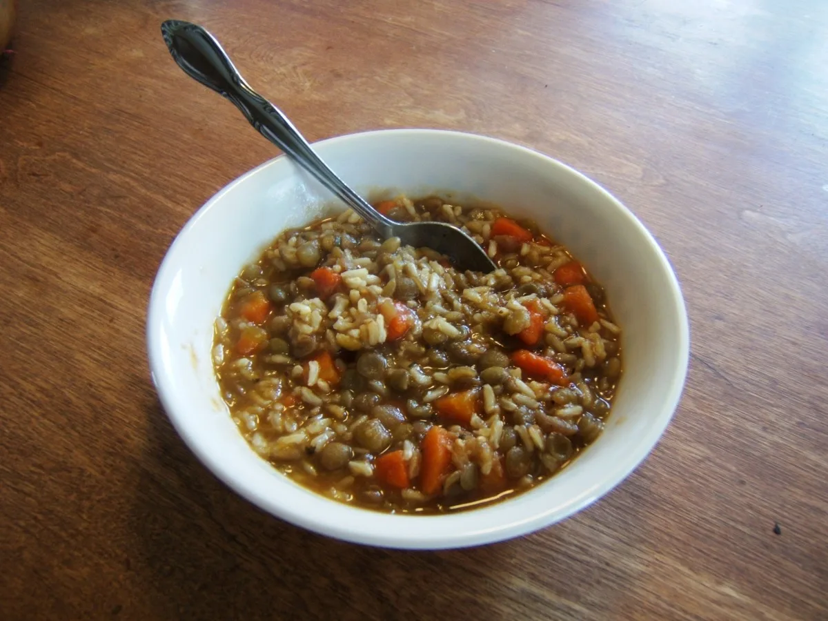 Brown Rice-Lentil Soup
