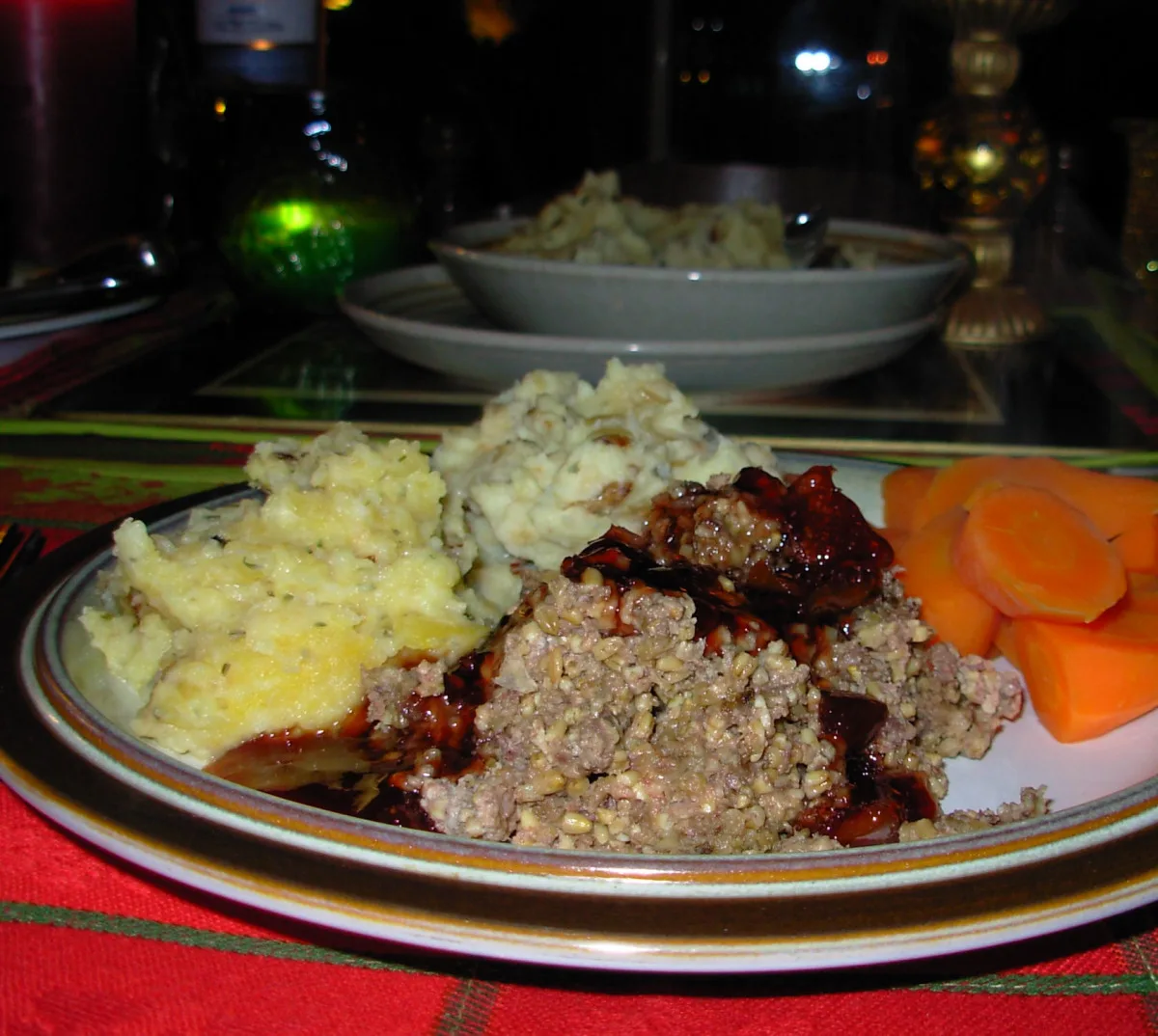 Burns Night Baked Highland Haggis With Whisky Cumberland Sauce