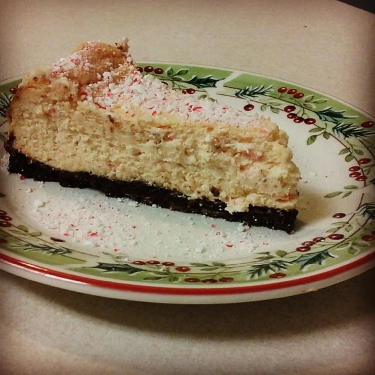 Candy Cane Cheesecake