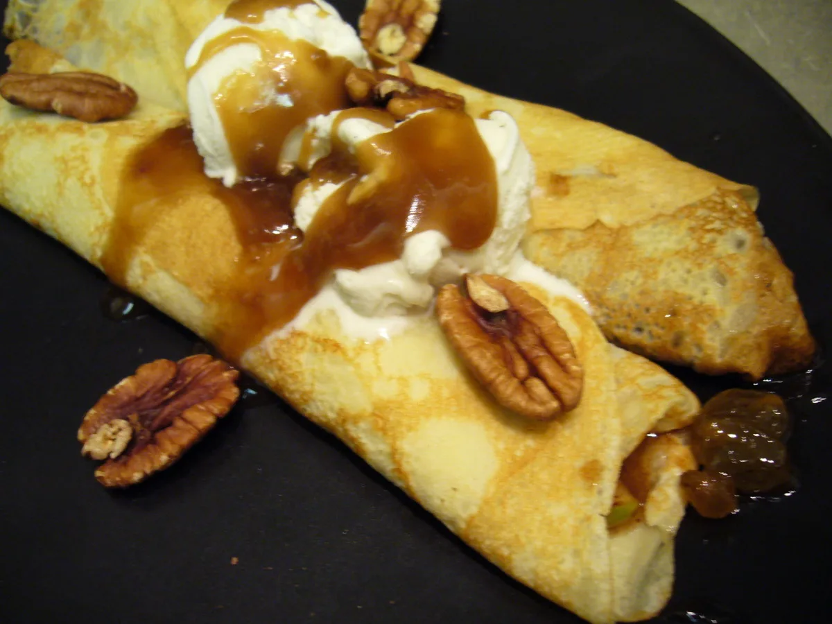 Caramel Apple Crepes