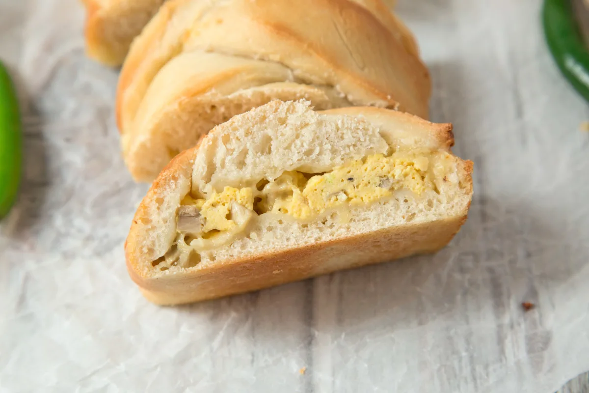 Cheese and Egg Breakfast Braid