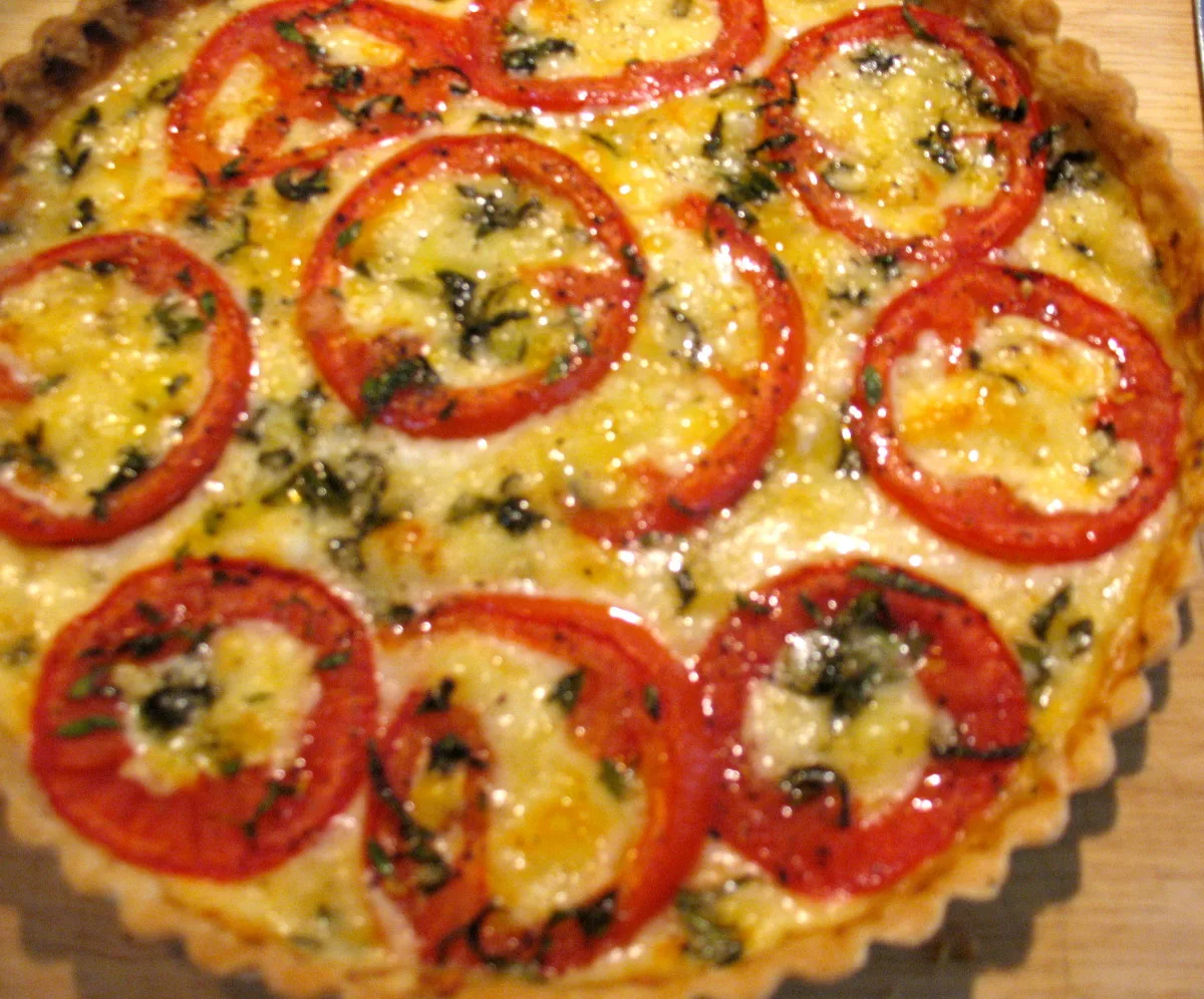 Cheese, Herb & Tomato Tart