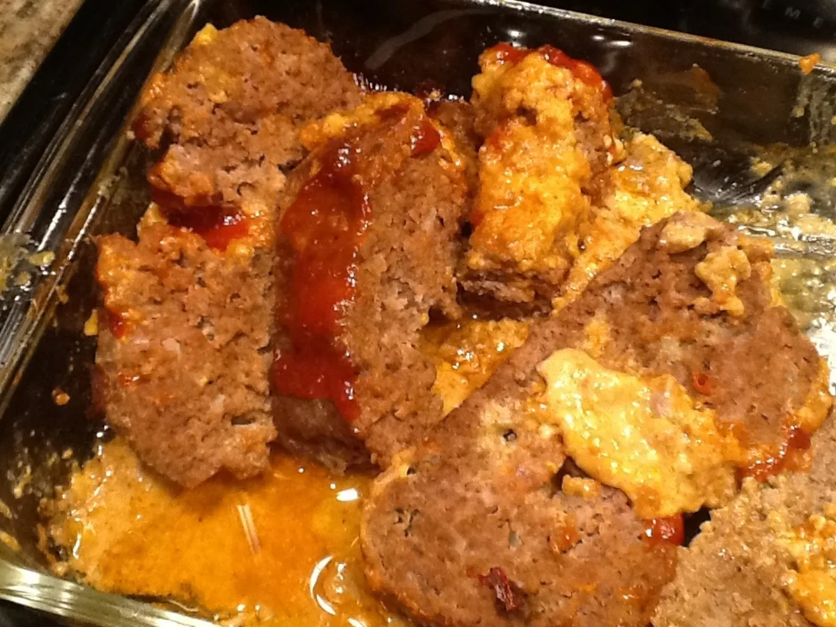 Velveeta-Stuffed Meatloaf