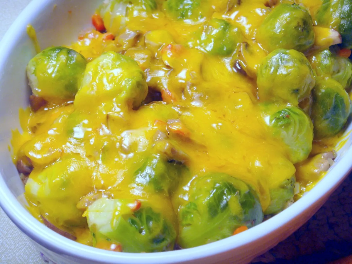 Cheesy Brussels Sprouts