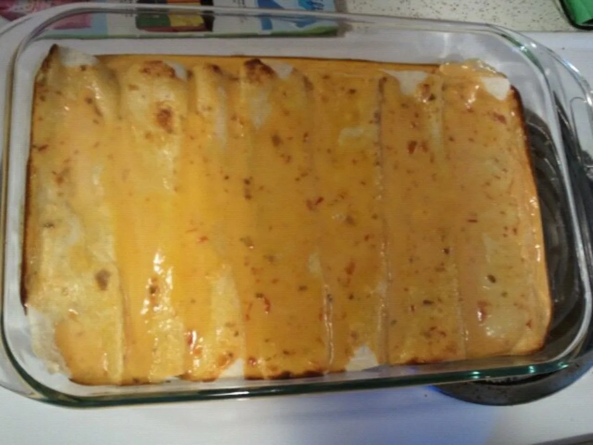 Speedy Cheesy Chicken Enchiladas