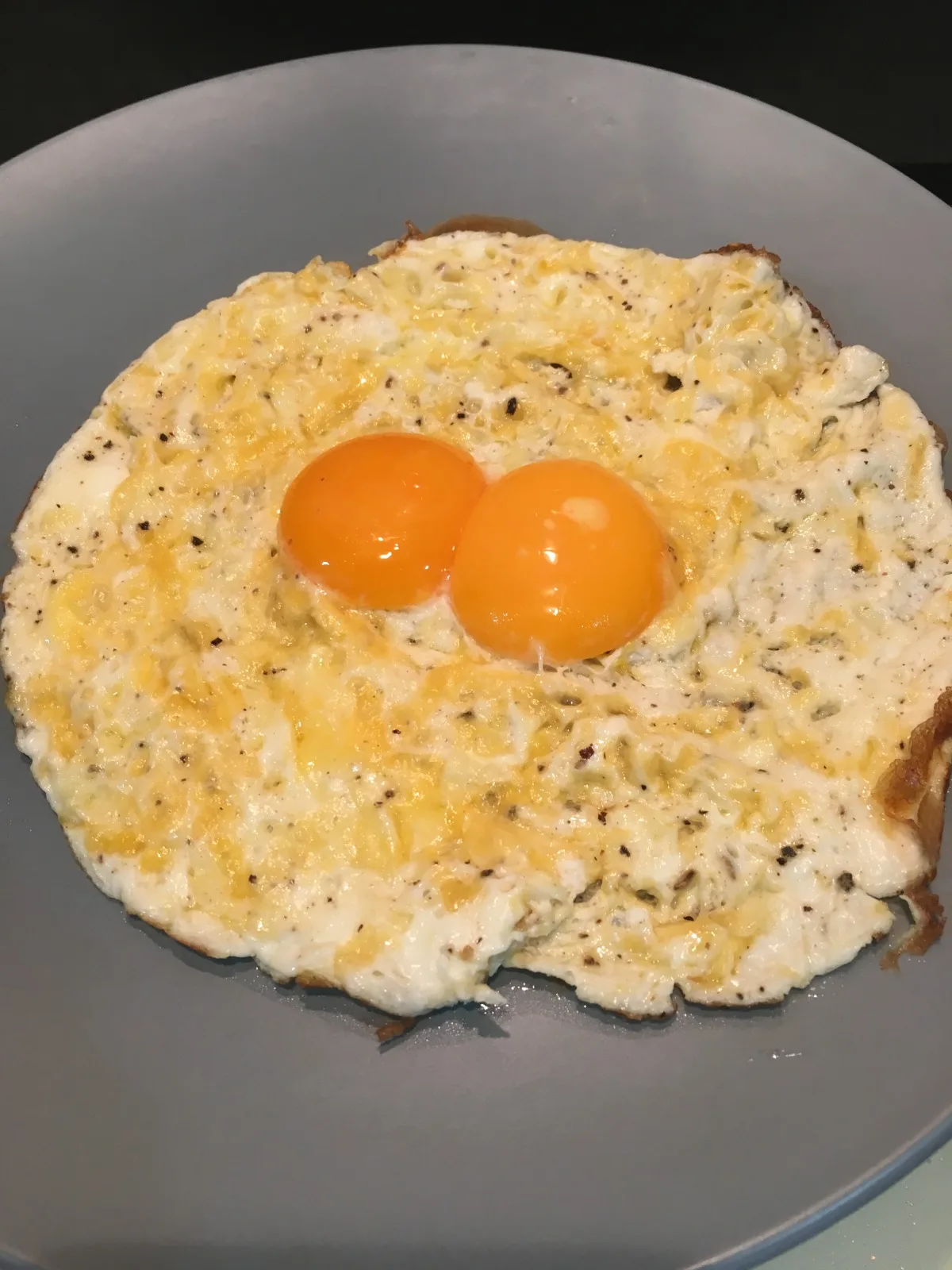 Cheesy Fried Egg