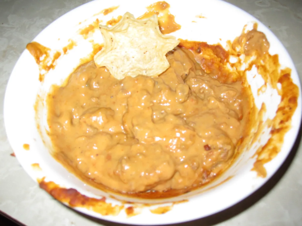 Cheesy Hamburger Bean Dip