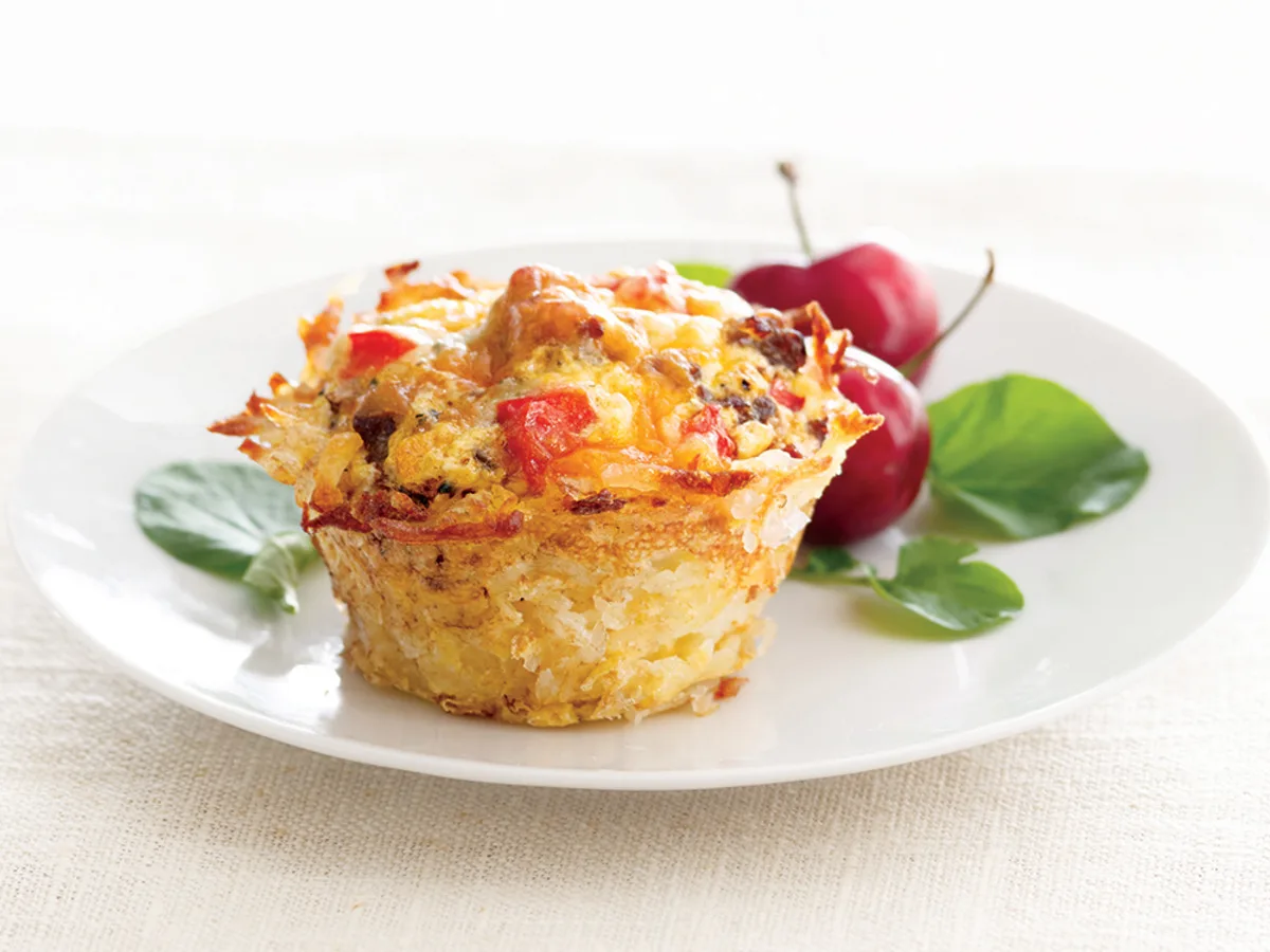 Cheesy Hash Brown Cups