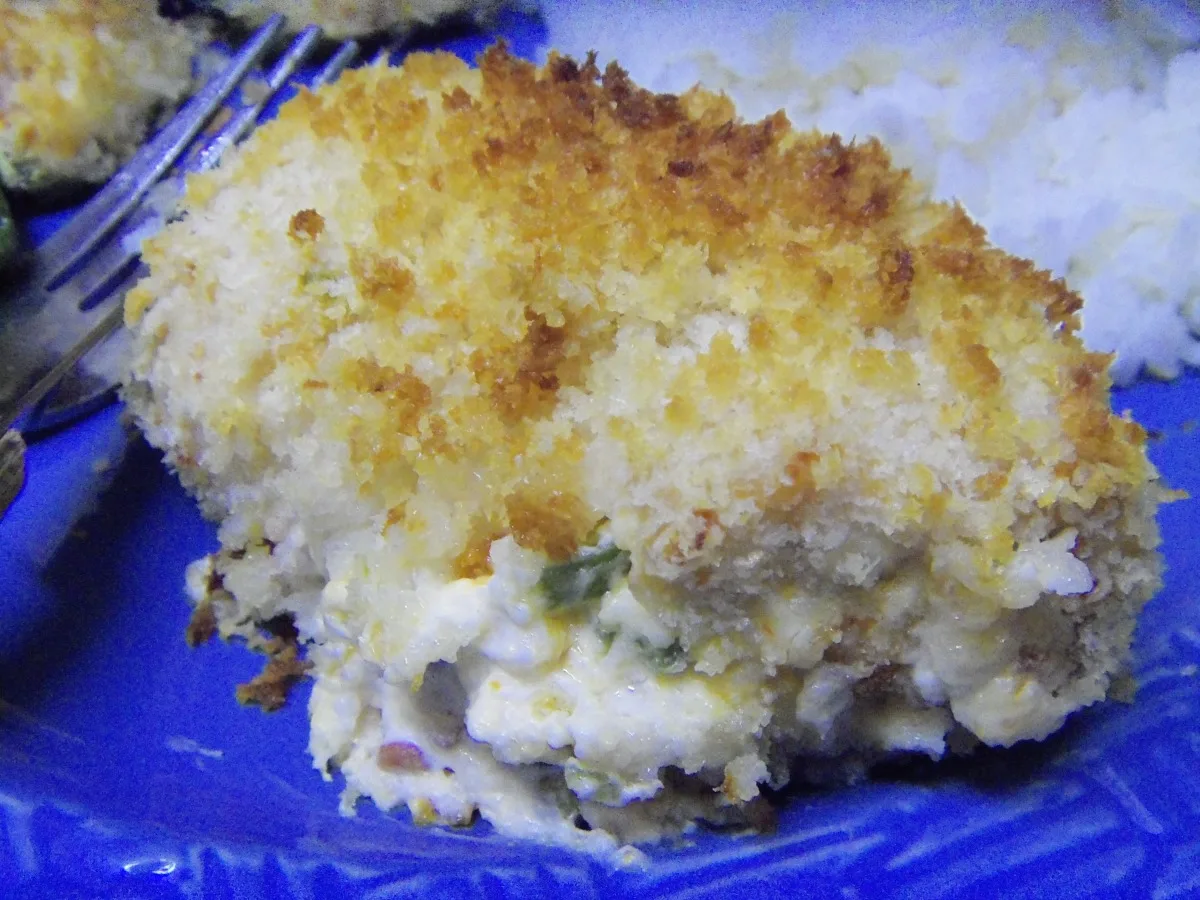 Cheesy Jalapeno Baked Stuffed Chicken