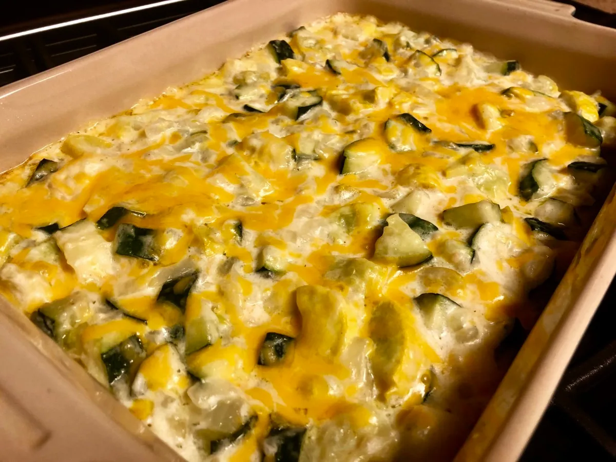 Easy Cheesy Zucchini Casserole