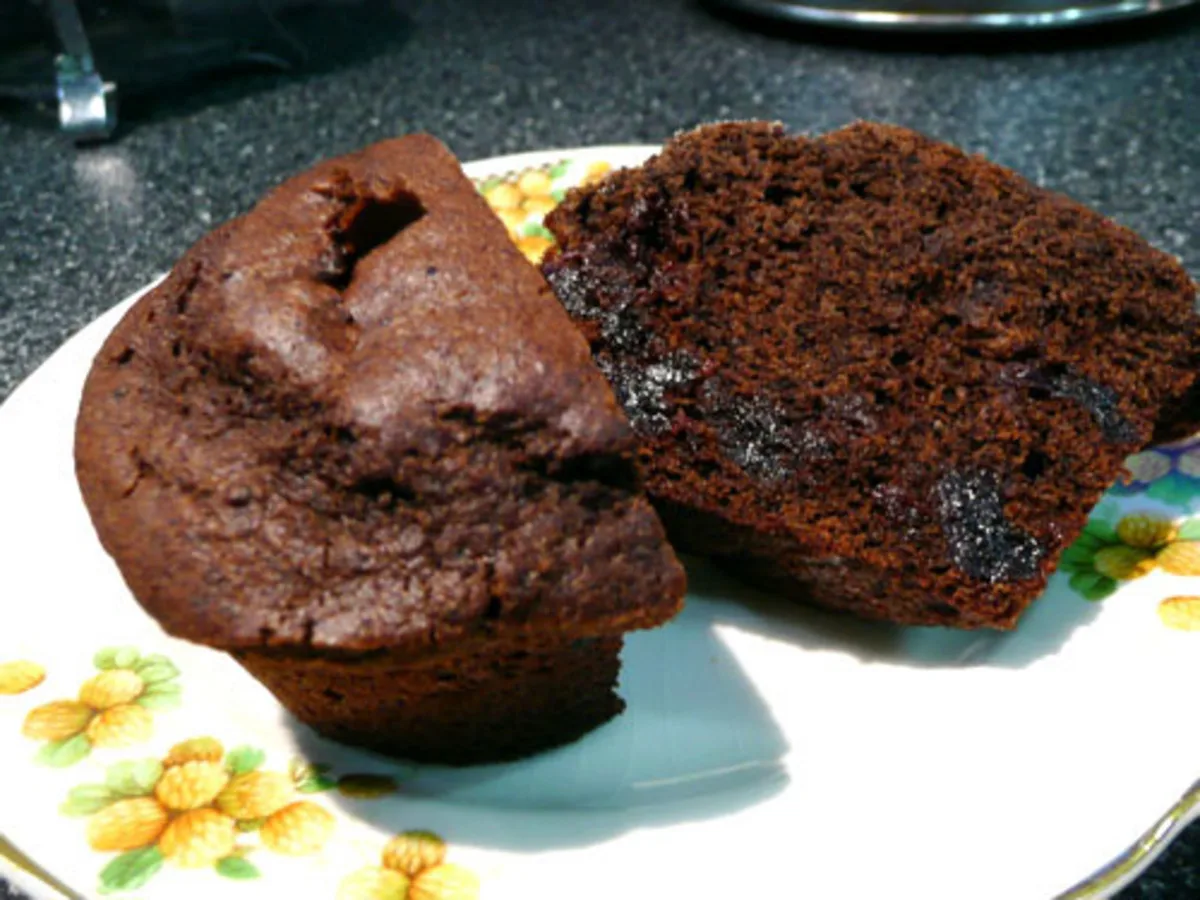 Cherry Buckwheat Muffins