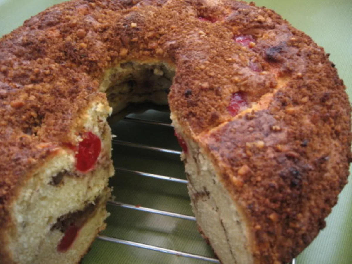Cherry Streusel Bundt Cake