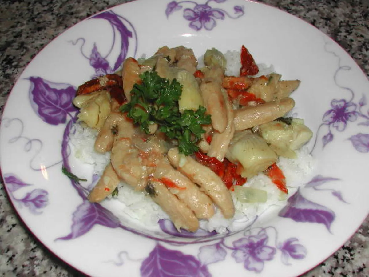 Chicken and Artichokes (5 Ww Points)